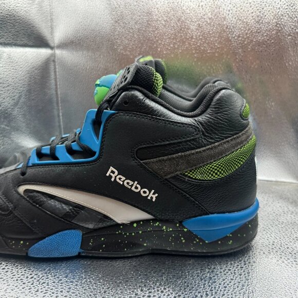 Size 12 Reebok Shaq Victory Pump Mens Black Blue Athletic Tennis‎ Shoe H06491 main image 9